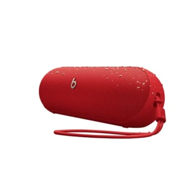 Abbildung von Beats Pill Kabellose Bluetooth Lautsprecher und tragbares Ladegerät über USB C, Bis zu 24 Stunden Akkulaufzeit, IP67 wasserabweisend, kompatibel mit Apple Android Signalrot