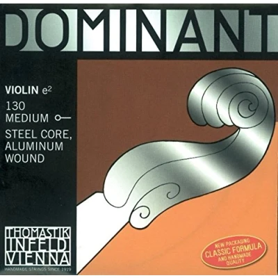 Abbildung von Thomastik 633624 Saiten für Violine Dominant Nylonkern, Satz 4/4 Weich E Stahlkern Alu. Umsponnen