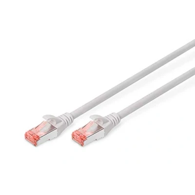 Abbildung von DIGITUS LAN Kabel Cat 6 5m RJ45 Netzwerkkabel S/FTP Geschirmt Kompatibel zu 6A &amp; 7 Grau