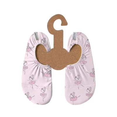 Abbildung von Slipstop Kinder Strandschuhe Anti Rutsch Sport Schuhe Schwimmschuhe Badeschuhe Urlaub Yoga für Mädchen Plie Balerinas Sonnenschutzfaktor 50+, Gr. 33 35