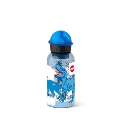 Abbildung von Emsa 518127 Kinder Trinkflasche 400 ml Kids Dino Sicherheitsverschluss 100 % dicht BPA frei hygienisch Tritan, 7 x 18 cm