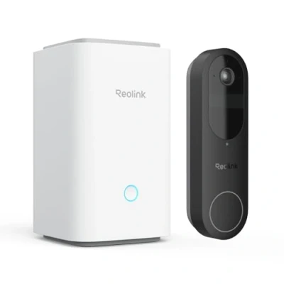 Abbildung von Reolink Video Doorbell mit Homehub, Akku Türklingel Kamera, 2K Kabellose Videotürklingel 1:1 Kopf bis Fuß Ansicht, 2,4/5GHz WLAN, Personen/Fahrzeug/Paketerkennung, Ohne Monatsgebühr