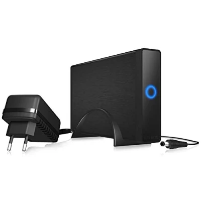 Abbildung von ICY BOX externes 3,5 Zoll Gehäuse für Festplatten, USB C 3.1 Anschluss (Gen 2, 10 Gbit/s), Standfuß, Aluminium, Kunststoff, IB 377 C31