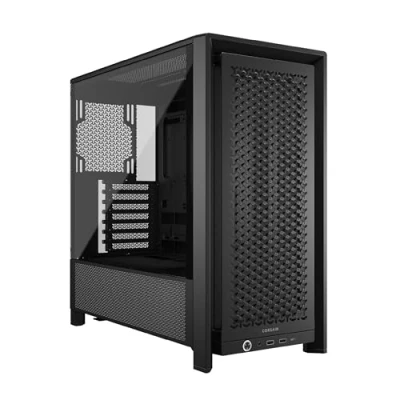 Abbildung von CORSAIR Frame 4000D Modulares Mid Tower ATX PC Gehäuse Hoher Luftstrom, InfiniRail™ Ventilator Montagesystem, ASUS BTF, MSI Project Zero, Gigabyte Stealth Schwarz
