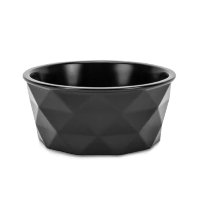 Abbildung von lionto Futternapf aus Keramik mit rutschfestem Silkonboden, 1100 ml, Hundenapf robustem &amp; geruchsneutralem Material, leicht zu reinigen, ergonomisches Design, Wassernapf für Hunde&amp;Katzen, schwarz