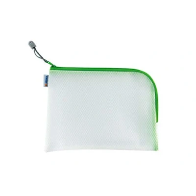 Abbildung von HERMA 20010 Kulturbeutel A5 mit Reißverschluss transparent grün, kleine verschließbare Sichttasche Zipper, Kosmetiktasche für Kosmetik, Flüßigkeiten, Make Up, Zahnbürste