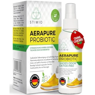 Abbildung von Stimio Stinkeschuhe waren gestern! Innovatives Schuhdeo Spray gegen Schweißgeruch Effektive Mikroorganismen als natürlicher Geruchsentferner Nachhaltig &amp; effektiver Schutz vor Schweißfüßen!