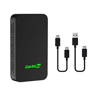 Abbildung von Carlinkit 5.0 Wireless carplay und Android Auto 2 in 1 Adapter,Geeignet für Autos mit eingebauten Apple Auto,Convert Wired to Wireless,Wired AA