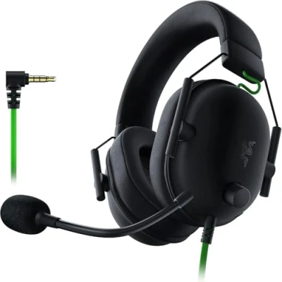 Abbildung von Razer BlackShark V2 X Premium Esports Gaming Headset (Kabelgebundene Kopfhörer mit 50mm Treiber, Rauschunterdrückung für PC, Mac, PS4, Xbox One &amp; Switch) Schwarz