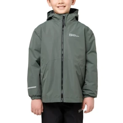 Abbildung von Jack Wolfskin Unisex Kinder Iceland 3in1, Slate Green/black, 128 EU