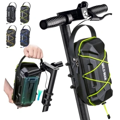 Abbildung von Jeebel 2/3L E Scooter Tasche wasserdichte Lenkertasche mit Übergroße Schnellspanner Halterung &amp; Multicolor Elastische Kordel Vordertasche für Elektroroller Xiaomi Mijia Sedway Ninebot (3L)