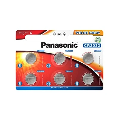 Abbildung von Panasonic CR2032EL/6BP Lithium Power (lange Lagerfähigkeit bis zu 10 Jahren, Lithium, 3,0 V) 6 stück