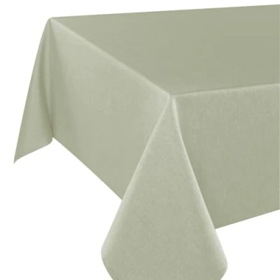 Abbildung von Delindo Lifestyle Tischdecke Wien Home, Moderne Tischwäsche mit Fleckschutz für das ganze Jahr, grün, 140x220 cm