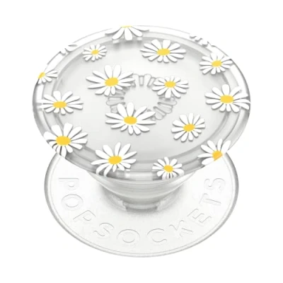 Abbildung von PopSockets: PopGrip Plant Ausziehbarer Sockel und Griff aus Pflanzlichen Materialien mit Austauschbarem Oberteil für Smartphones Tablets Translucent He Loves Me Not