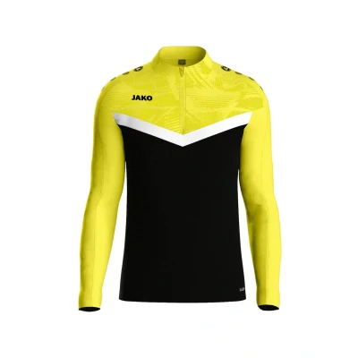 Abbildung von JAKO Teamsport Iconic Halfzip Langarmshirt, Herren, Größe: XXL, Schwarzgelb