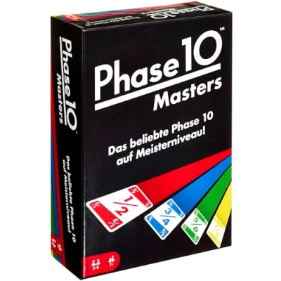Abbildung von Mattel Games Phase 10 Masters Kartenspiel, Geeignet für 2 6 Spieler, Spielzeit ca. 60 90 Minuten, ab 7 Jahren, Deutsche Version, FPW34
