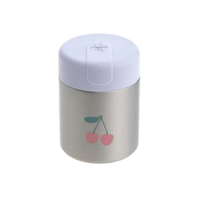Abbildung von LÄSSIG Baby Kinder Thermo Warmhaltebox Brei Snacks auslaufsicher Edelstahl 315 ml/Food Jar Happy Fruits Cherry