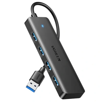 Abbildung von UGREEN 4 Port USB 3.0 Hub Verteiler 5Gbps Mehrfachstecker Splitter für MacBook, iMac, Surface, Dell, Thinkpad, Stick, Mobile HDD, Desktop PC und mehr (15cm)