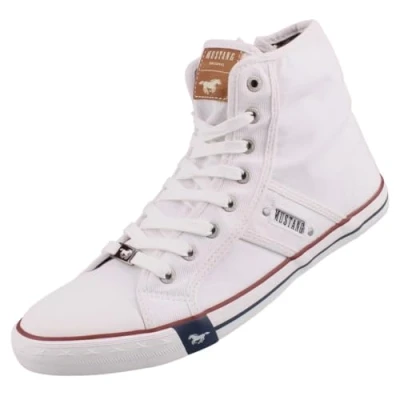 Abbildung von MUSTANG Damen Canvas High Top Sneaker Weiß EU 38
