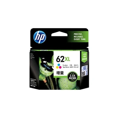 Abbildung von HP 62XL (C2P07AE) Original Druckerpatrone Farbe mit hoher Reichweite für ENVY 55xx, 56xx, 7640, OfficeJet 200, 250, 57xx, Cyan/Magenta/Gelb