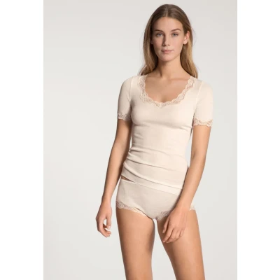 Abbildung von Calida Nachtwäsche Shirt, Damen, Größe: 36/38, Light ivory