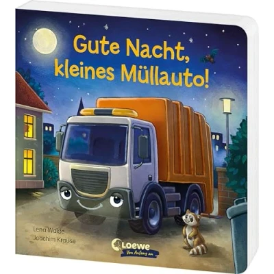 Abbildung von Gute Nacht, kleines Müllauto!: Beruhigendes Pappbilderbuch zum Entspannen, Kuscheln und Einschlafen für Kinder ab 2 Jahren