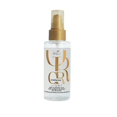 Abbildung von Wella Professionals Oil Reflections Light Hair mit Kamillenöl und Extrakten aus weißem Tee Anti Frizz Haarpflege für ein geschmeidiges glänzendes Finish 100 ml