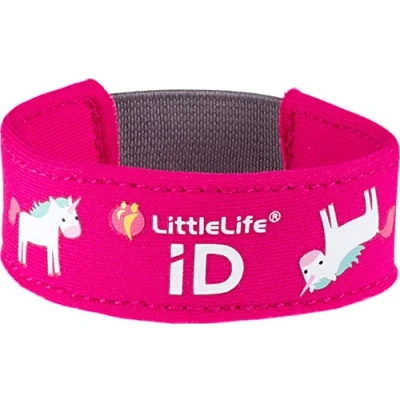Abbildung von LittleLife Sicherheitsarmband, Kinder iD Armband mit Karten für Notfallkontakt oder medizinische Informationen