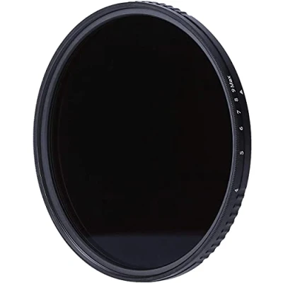 Abbildung von Rollei Variabler ND Filter, F:X Pro Rundfilter ND8 bis 512 aus Gorilla® Glas mit 3 9 Blendenstufen Verdunkelung, stufenlos Einstellbarer ideal für die Landschaft Fotografie
