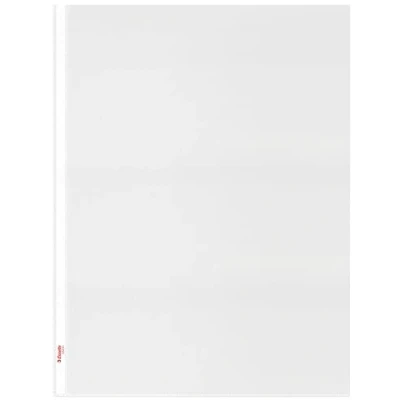 Abbildung von Esselte Prospekthüllen Set Standard Plus A3, 50 Stück durchsichtige, gelochte Taschen, Hochformat, 30% recycelter Kunststoff, 100% recycelbar, Kunststofftaschen mit Öffnung von oben, 85 Micron, 55231
