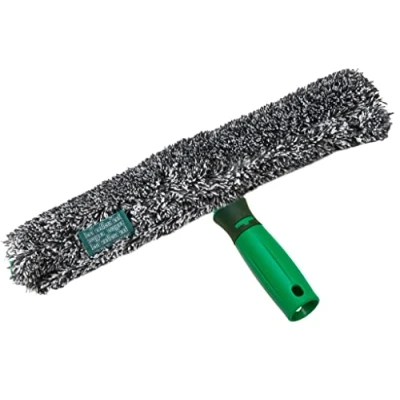 Abbildung von Unger ErgoTec Power Einwascher (Breite 35 cm, Mikrofaserbezug 100% Polyester, 2 Komponenten Griff, Bezug mit Klettverschluss, für streifenfreie Fenster) BC350
