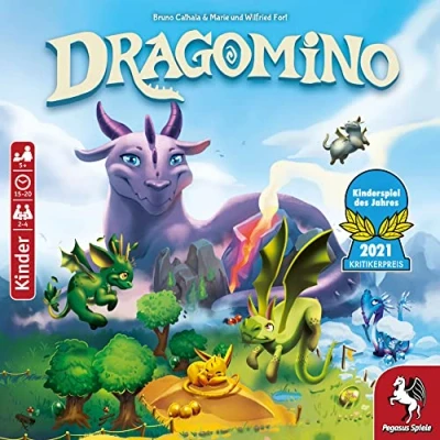 Abbildung von Pegasus Spiele 57111G Dragomino *Kinderspiel des Jahres 2021*, Mehrfarbig