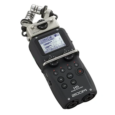 Abbildung von Zoom H5 Handy Recorder 4 Spuren, hochflexibel Dank wechselbarer Mikrofonkapsel, Lieferung mit XY Kapsel, kompatibel zu Allen Wechselkapseln, Live Aufnahmen, Filmton, Podacst, schwarz