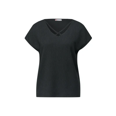Abbildung von Street One MIT BÄNDERN Tshirt print, Damen, Größe: 42, Grün