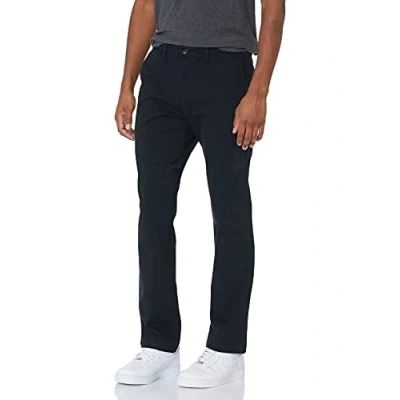 Abbildung von Amazon Essentials Herren Legere Stretch Chinohose in sportlicher Passform (in Übergröße erhältlich), Schwarz, 31W / 29L