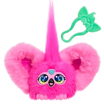 Abbildung von Furby Furblets Flo Flamingo Minispielzeug aus Plüsch