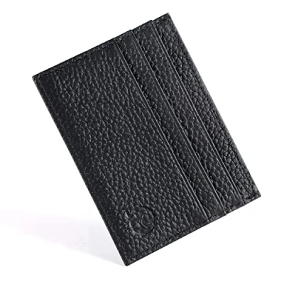 Abbildung von URAQT Leder Kartenetui, Kreditkartenetui, Geldbörse, Magic Wallet Geschenk Wallet, Unisex, Schwarz