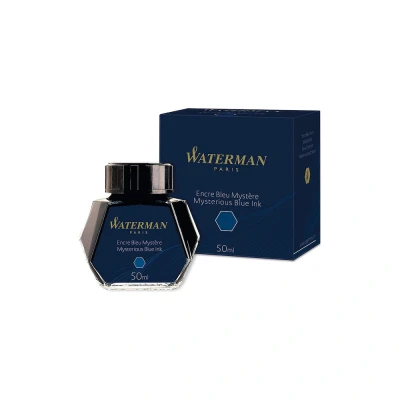 Abbildung von Waterman Füllertinte im Tintenfass Mysterious Blue Tintenflacon mit 50 ml