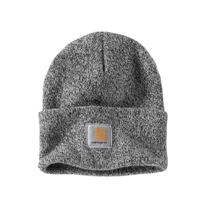 Abbildung von Carhartt, Herren, Strickmütze mit Umschlag, Schwarz/Weiß, OS