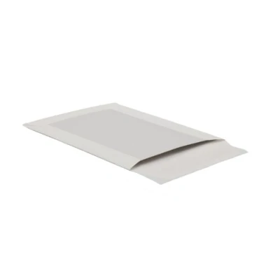 Abbildung von POSTHORN Papprückwandtasche B4 (100 Stück), haftklebende Versandtasche mit Papprückwand, weiße Versandtaschen Rückwand aus Graupappe für starken Halt, 353x250x1 mm, 120/450g/m²