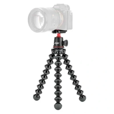 Abbildung von JOBY GorillaPod 3K Kit Flexibles und leichtes Stativ (mit Kugelkopf für DSLR , CSC spiegellose Kameras, Traglast bis zu 3 kg), Made in Italy, JB91507 BWW, Schwarz