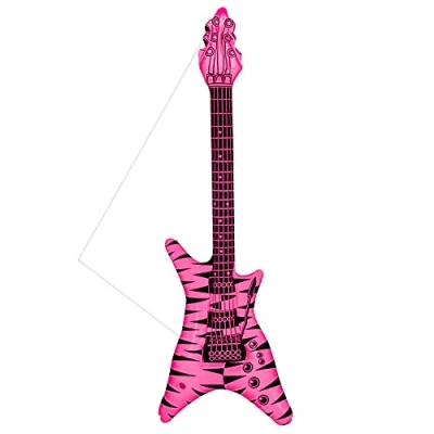 Abbildung von W WIDMANN MILANO Party Fashion Aufblasbare Gitarre, Länge circa 105 cm, Instrument, Luftgitarre, Mottoparty, Karneval
