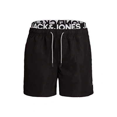 Abbildung von JACK &amp; JONES Herren JPSTARUBA JJSWIMSHORTS DB WB SOLID, Black, XXXL