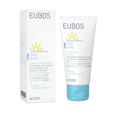 Abbildung von EUBOS HAUT RUHE Sonnenschutz CremeGel LSF 30 Verlässlicher UV Schutz für empfindliche und trockene Kinder Babyhaut Sehr gut verteilbar, ohne Weißeln 50ml