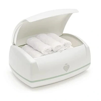 Abbildung von Prince Lionheart Warmies Wipes Warmer,Nur wiederverwendbare Babytücher Warmes Nachtlicht,Wärmt Babytücher, Windelkomfortwechsel,Hält 16 Kleidung, Niederspannung Stück (1er Pack)