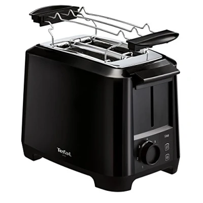 Abbildung von Tefal Uno TT1408 Scheibentoaster, 7 Bräunungsstufen (800 Watt) schwarz