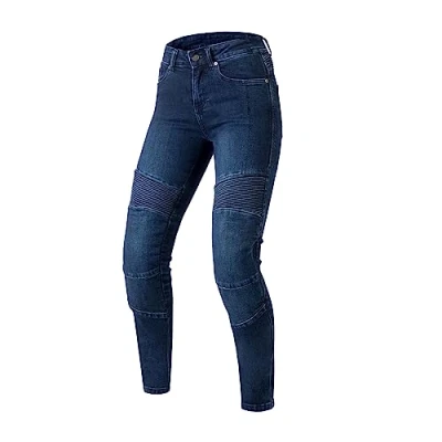 Abbildung von OZONE MOTO Agness II Lady Motorradjeans Damen Aramidfaser Futter Knie Protectoren Stufe 2 Taschen für Hüft und Steißbeinprotektoren Slim Fit