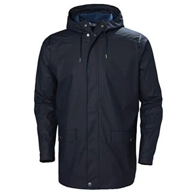 Abbildung von Helly Hansen Herren Moss Rain Coat Shell Jacke, Marineblau, M EU