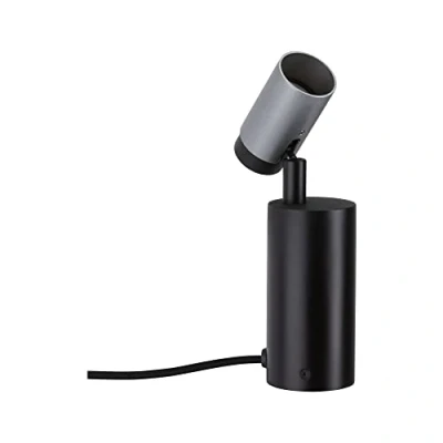 Abbildung von Paulmann 79521 Neordic Tischleuchte Runa max. 20 W dimmbar Schwarz, Anthrazit Wohnzimmer Metall Beleuchtungssystem GU10