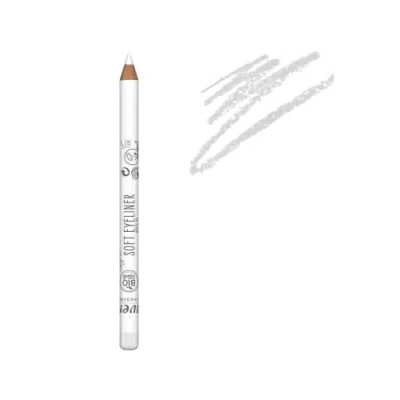 Abbildung von lavera Soft Eyeliner White 06 Naturkosmetik Komfortable Anwendung Frei von Silikonen Mineralöl Vegan Bio Jojobaöl &amp; Sonnenblumenöl 1,14g